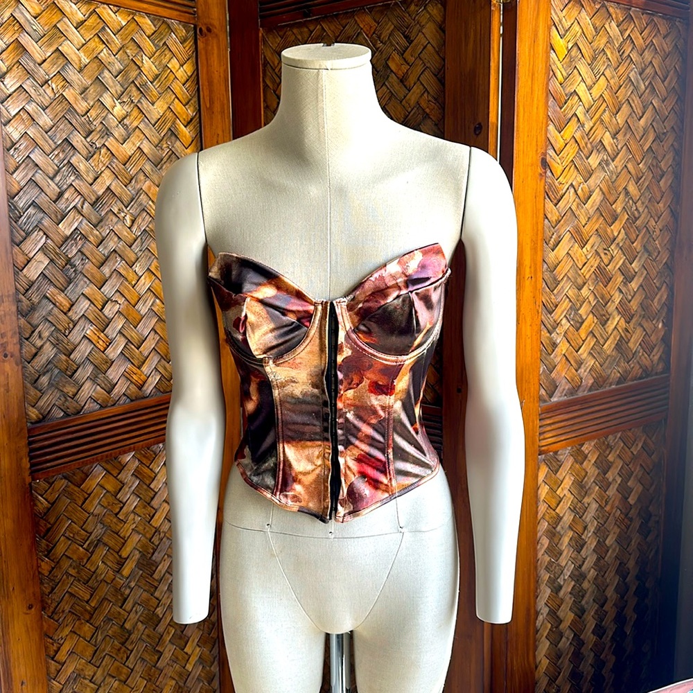 SHEIN large brand new multicolor corset top, never worn.
